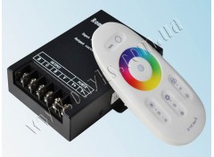 RGB touch-контроллер 30A RF 360Вт 12В white (Screen)